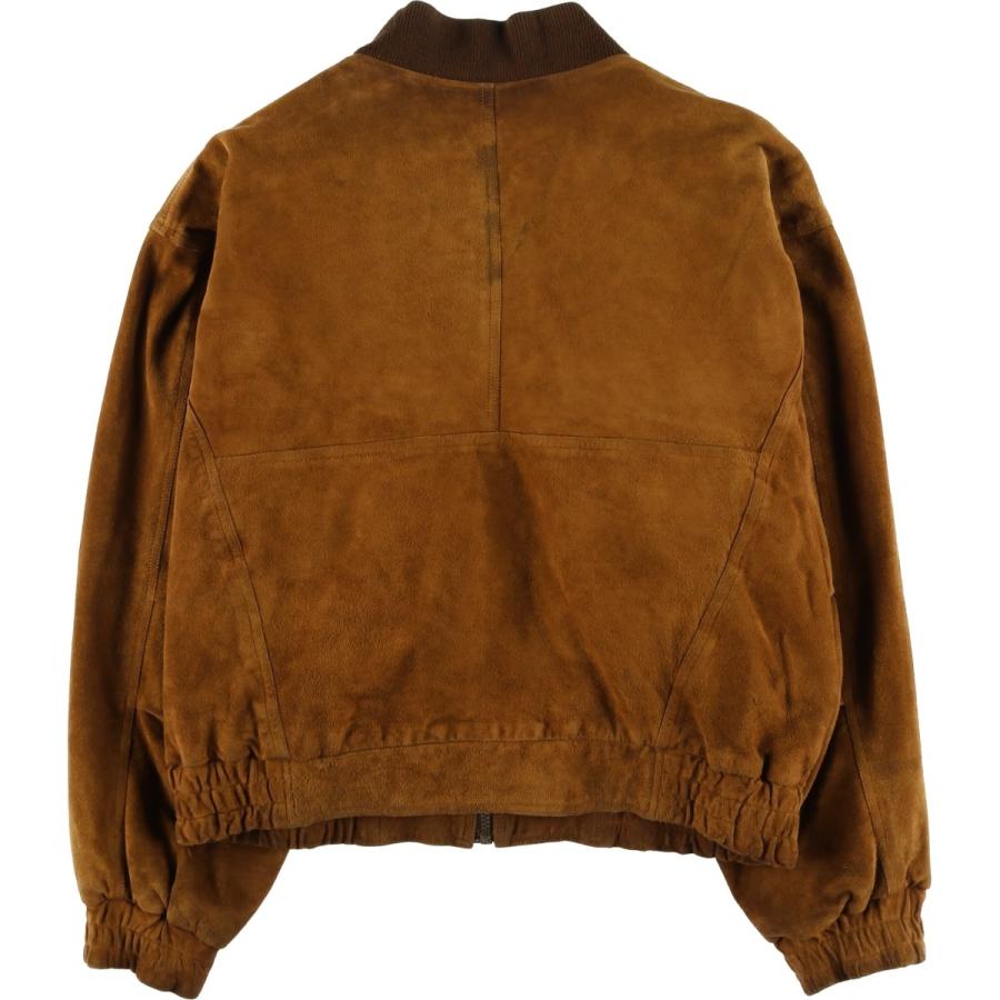 古着 Leonardo Riva スエードレザーブルゾン メンズM相当 ヴィンテージ