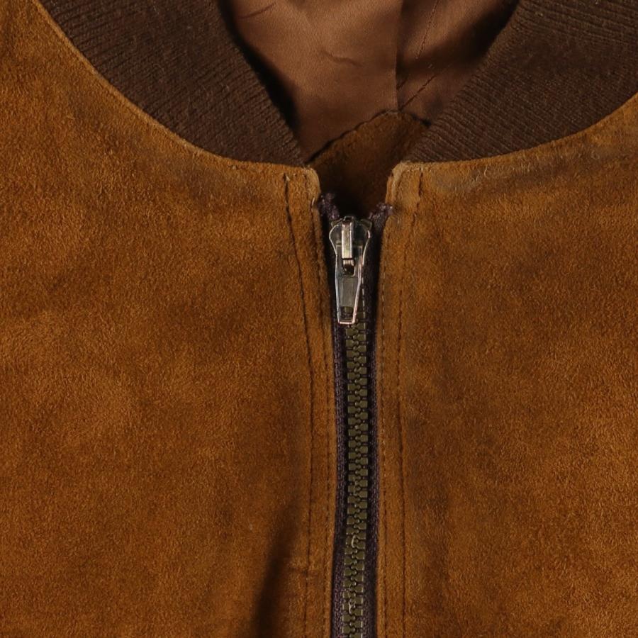 古着 Leonardo Riva スエードレザーブルゾン メンズM相当 ヴィンテージ