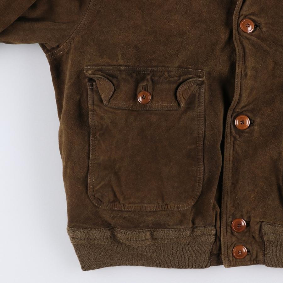 古着 HARVEY LOGAN バルスタージャケット スエードレザーブルゾン