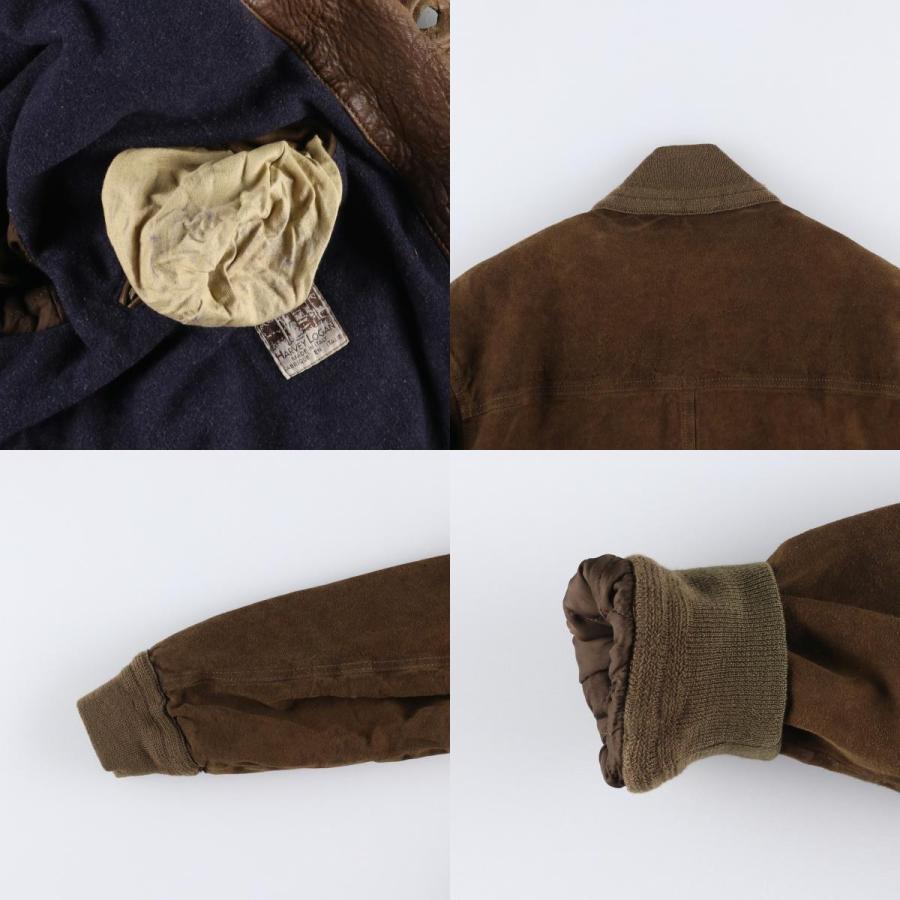 古着 HARVEY LOGAN バルスタージャケット スエードレザーブルゾン