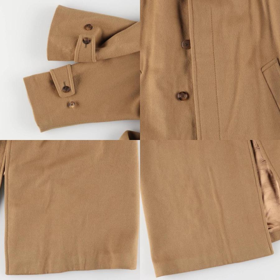 【未使用級】アクアスキュータム　英国製　カシミヤ100% ロングコート　XL アクアスキュータム”カシミヤコート濃紺メンズL