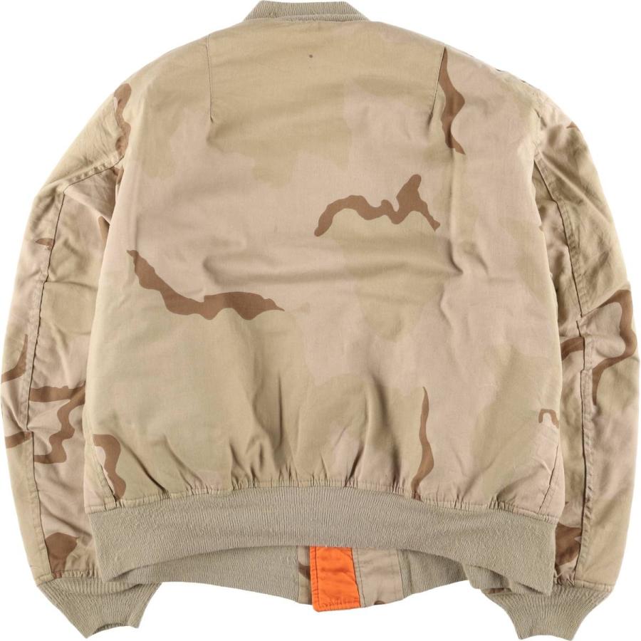 古着 民間品 アルファ ALPHA MA-1タイプ 迷彩柄 3C デザートカモ 中綿