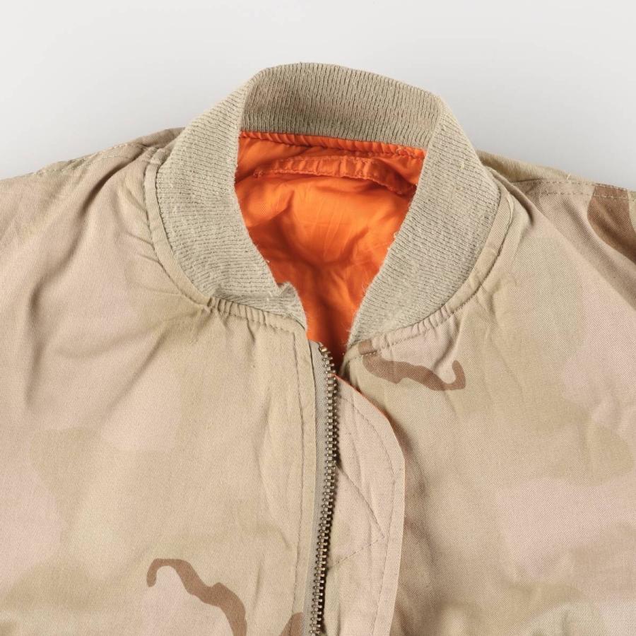 古着 民間品 アルファ ALPHA MA-1タイプ 迷彩柄 3C デザートカモ 中綿