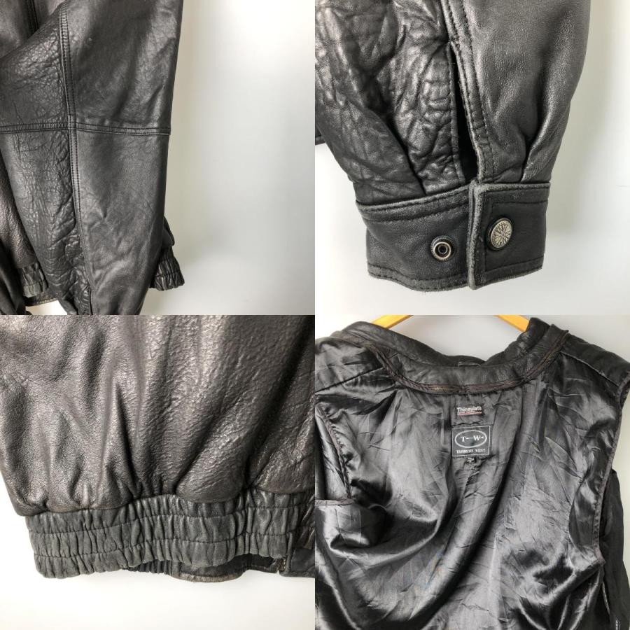 Y ワイ ブルゾン（その他） メンズ 【古着】【中古】 古着 TANNERY WEST 中綿入り レザーブルゾン メンズM相当 /eaa603225