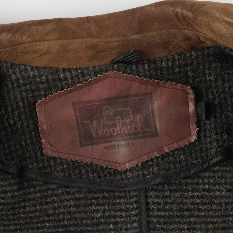 WOOLRICH（ウールリッチ） 古着 総柄 ウールロングコート USA製 メンズ