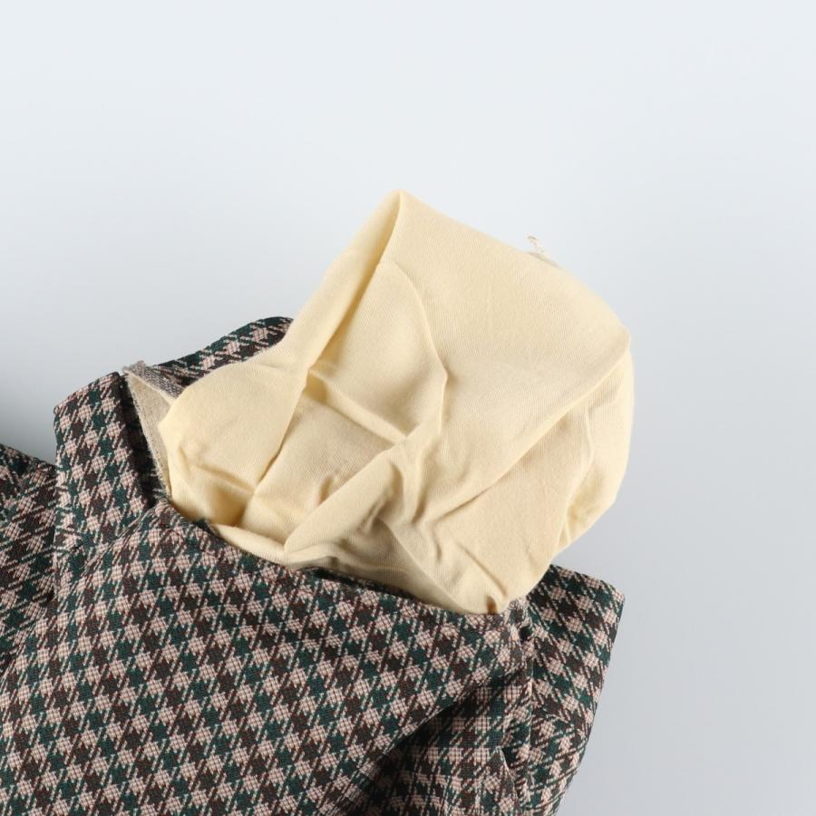 古着 60~70年代 チェック柄 ギンガムチェック フレアパンツ メンズw31