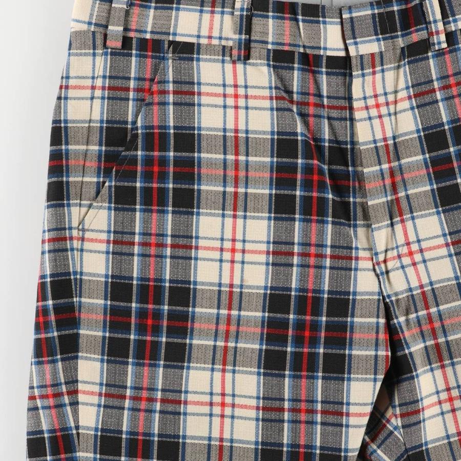 古着 WOODWARD'S タータンチェック スラックスパンツ メンズw33相当