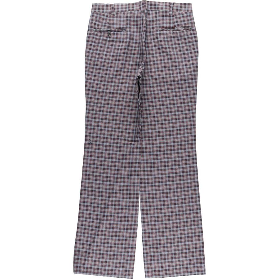 古着 チェック柄 スラックスパンツ メンズw32相当 ヴィンテージ