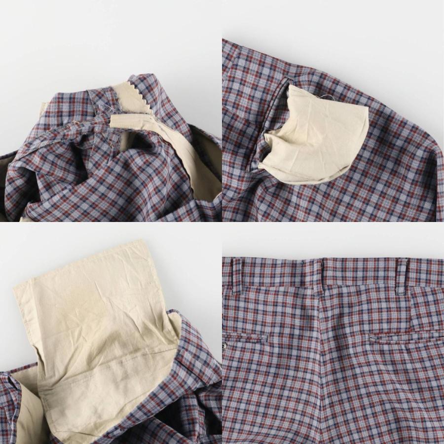 80s Emporio Armani チェック スラックス パンツ ヴィンテージ 古着