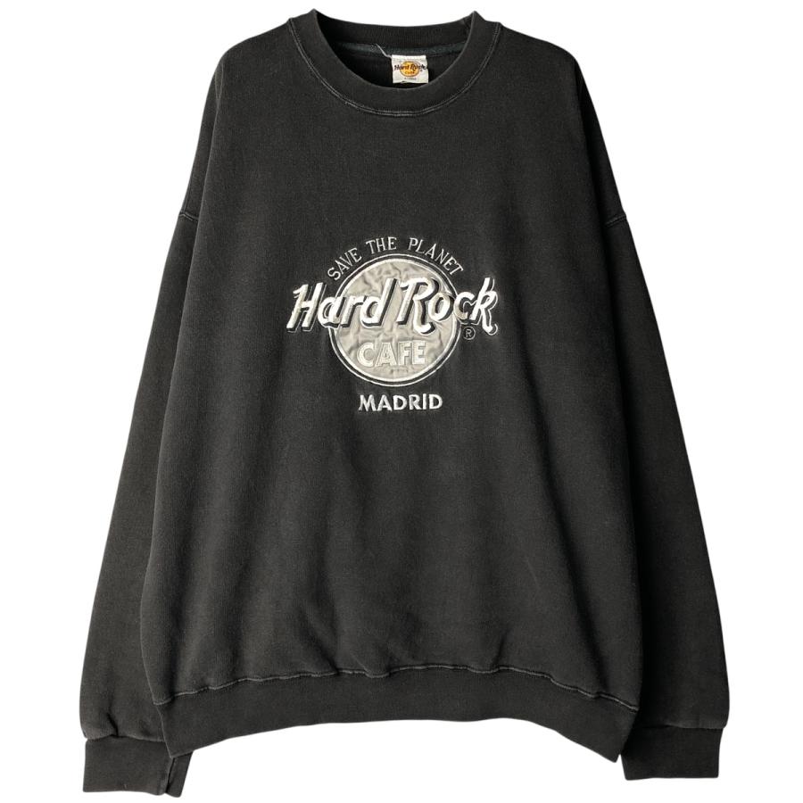 古着 HARD ROCK CAFE ハードロックカフェ アドバタイジング スウェット