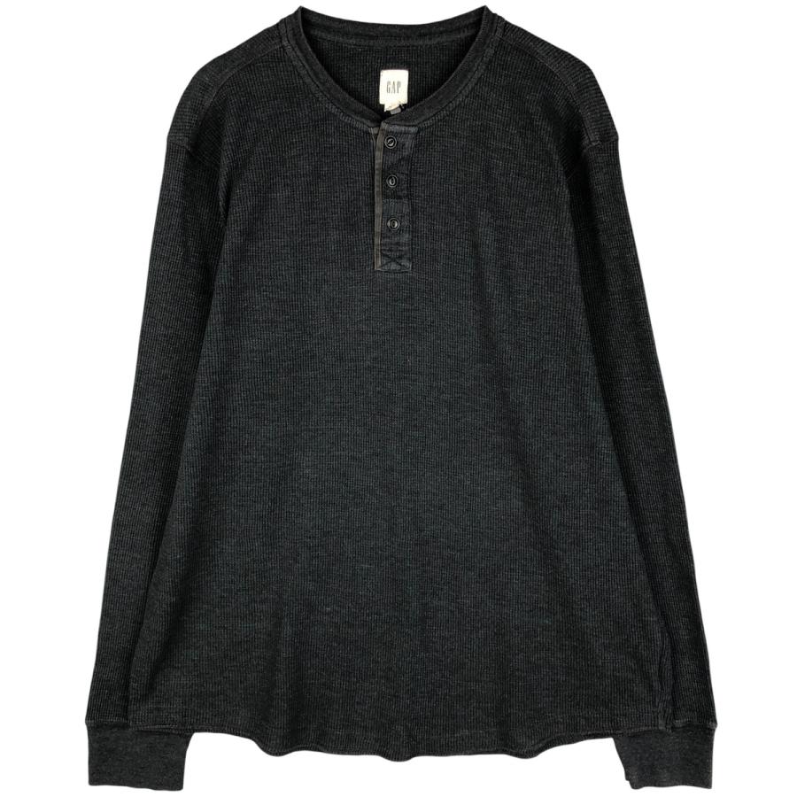 GAP（ギャップ） 古着 ヘンリーネック サーマルロングTシャツ メンズXL
