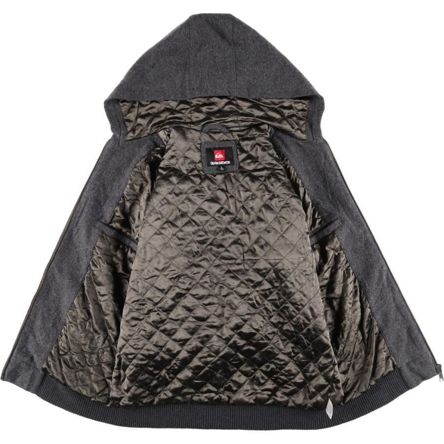 古着 クイックシルバー QUICKSILVER 中綿入り ウールパーカー メンズL