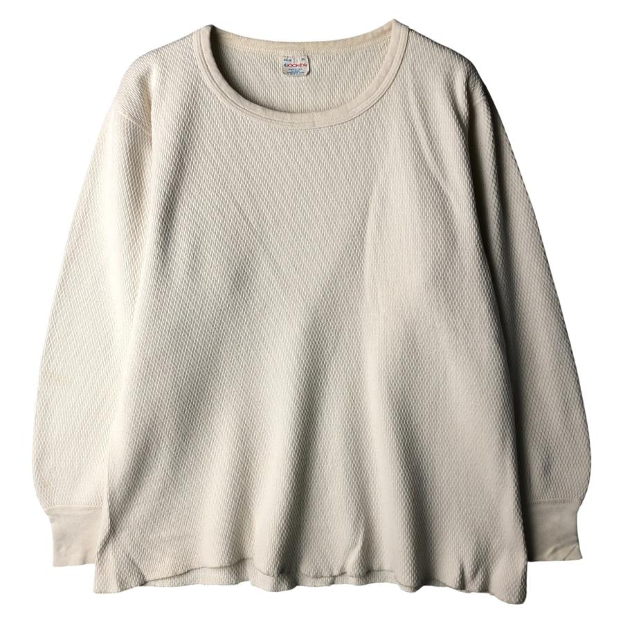 古着 80年代 JOCKEY サーマルロンT ハニカム USA製 メンズXL相当 