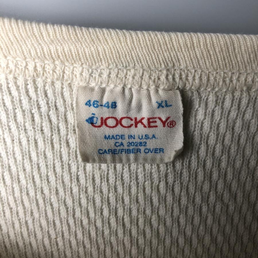 古着 80年代 JOCKEY サーマルロンT ハニカム USA製 メンズXL相当