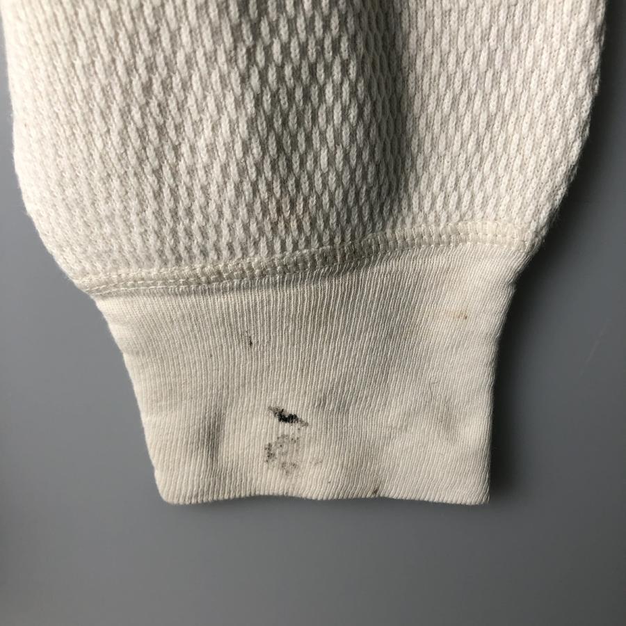 80s JOCKEY サーマル ロンT アメリカ製 コットン100% ハニカム 80s USA製 サーマル ハニカム地 長袖 ロンT 白 XL 古着 | RUFFY