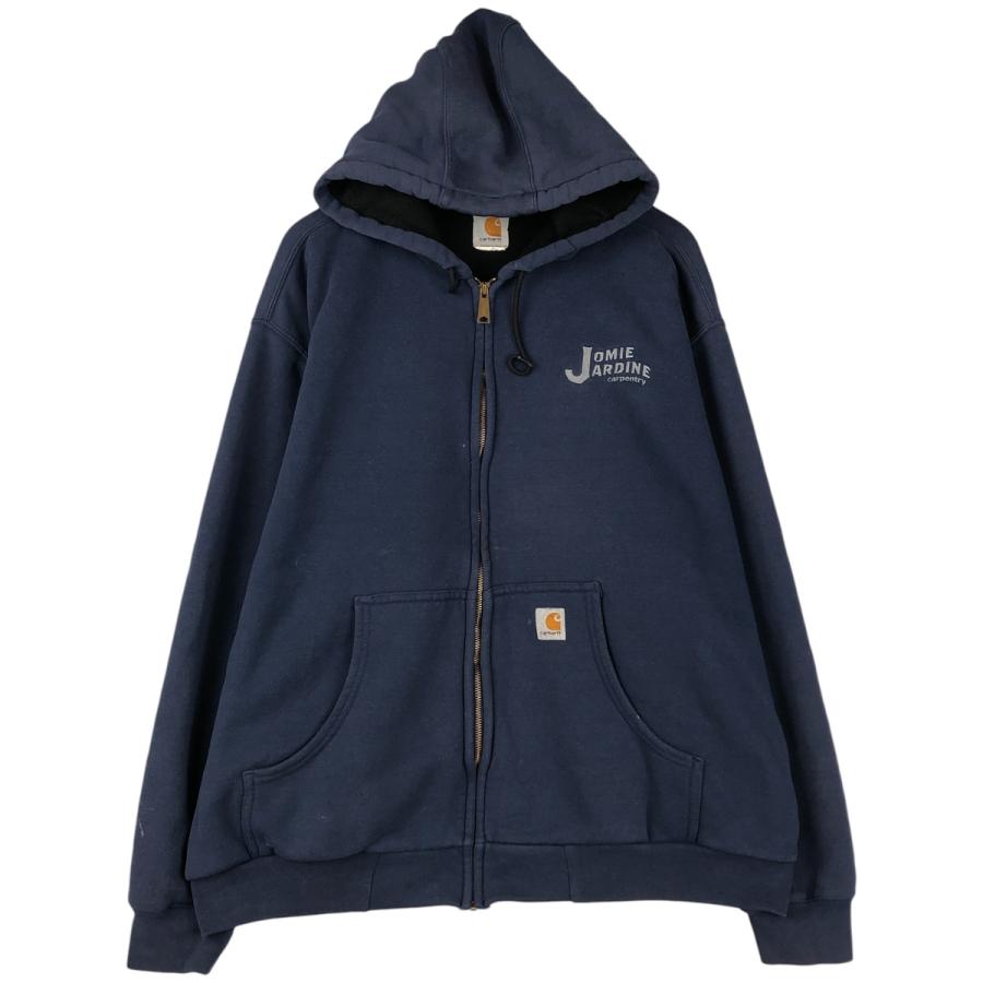 Carhartt カーハート ジップアップ パーカー スウェット 古着 Carhartt（カーハート） 古着 スウェットフルジップパーカー メンズXXL