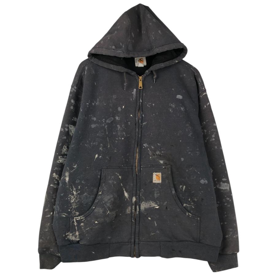 Carhartt（カーハート） 古着 ペイント スウェットフルジップパーカー