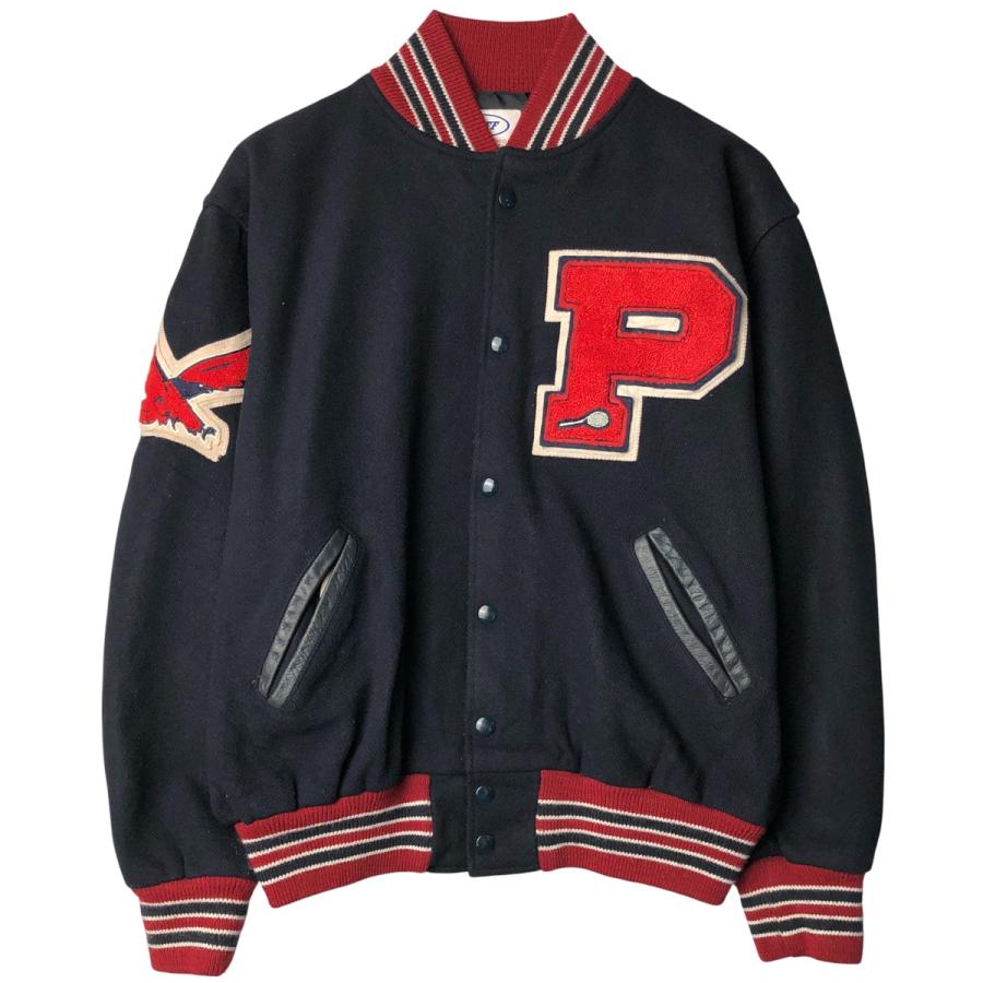 古着 90年代 ネフ NEFF ウールスタジャン アワードジャケット バー