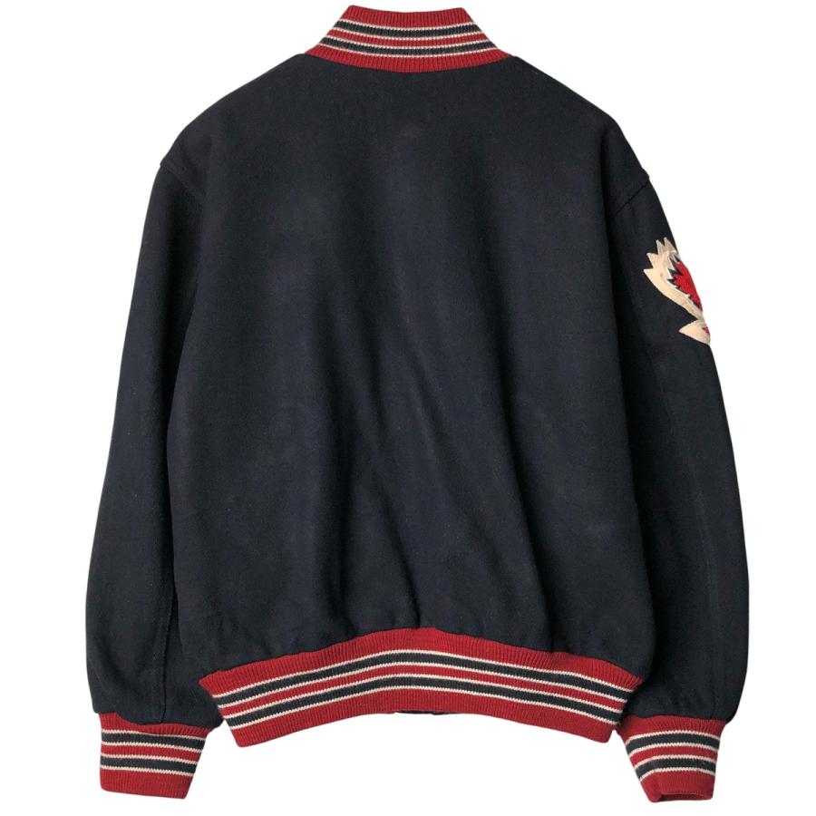 古着 90年代 ネフ NEFF ウールスタジャン アワードジャケット バー