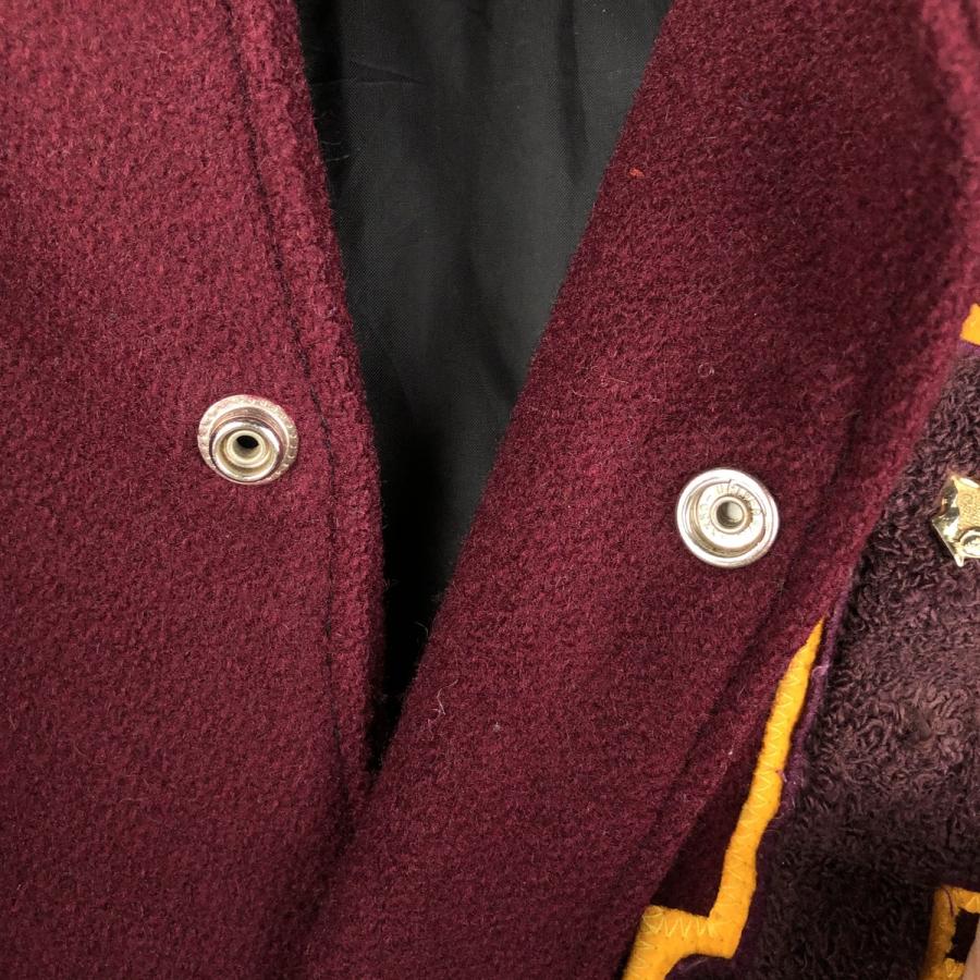 古着 セトルマイヤーズ SETTLEMIERS ピンバッジ付き 襟付き 袖革ウール