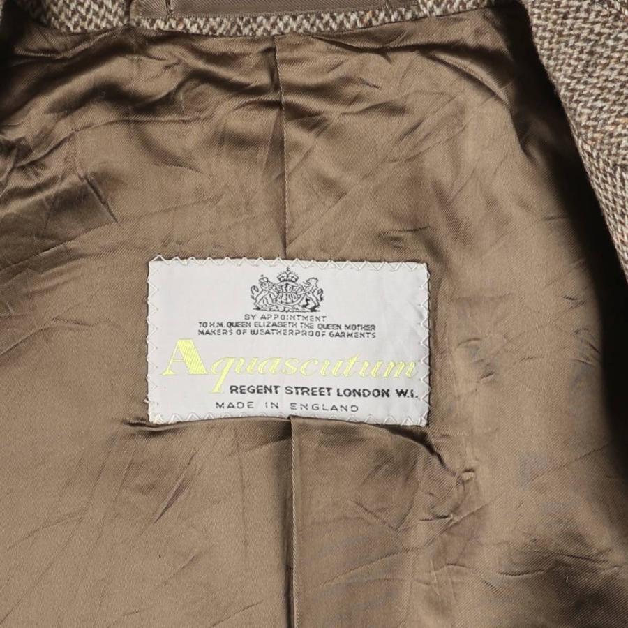 Aquascutum（アクアスキュータム） 古着 チェック柄 ウールロング