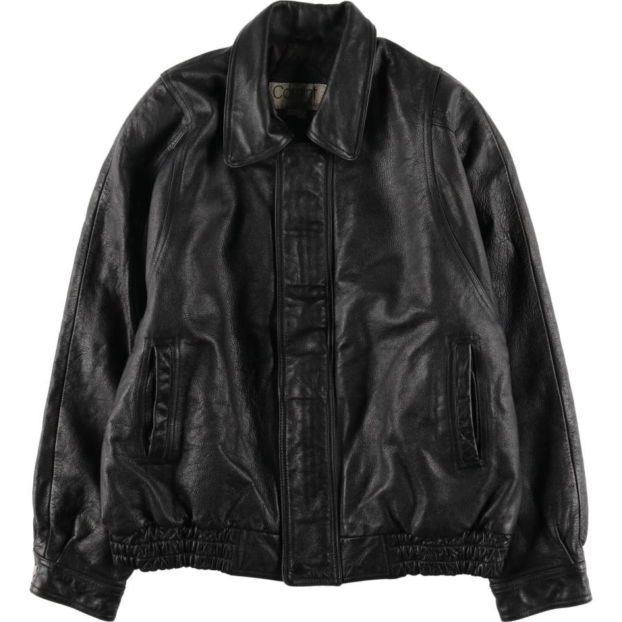 古着 Comint For Men 中綿入り レザーフライトジャケット メンズXL相当