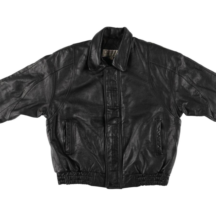 古着 Comint For Men 中綿入り レザーフライトジャケット メンズXL相当