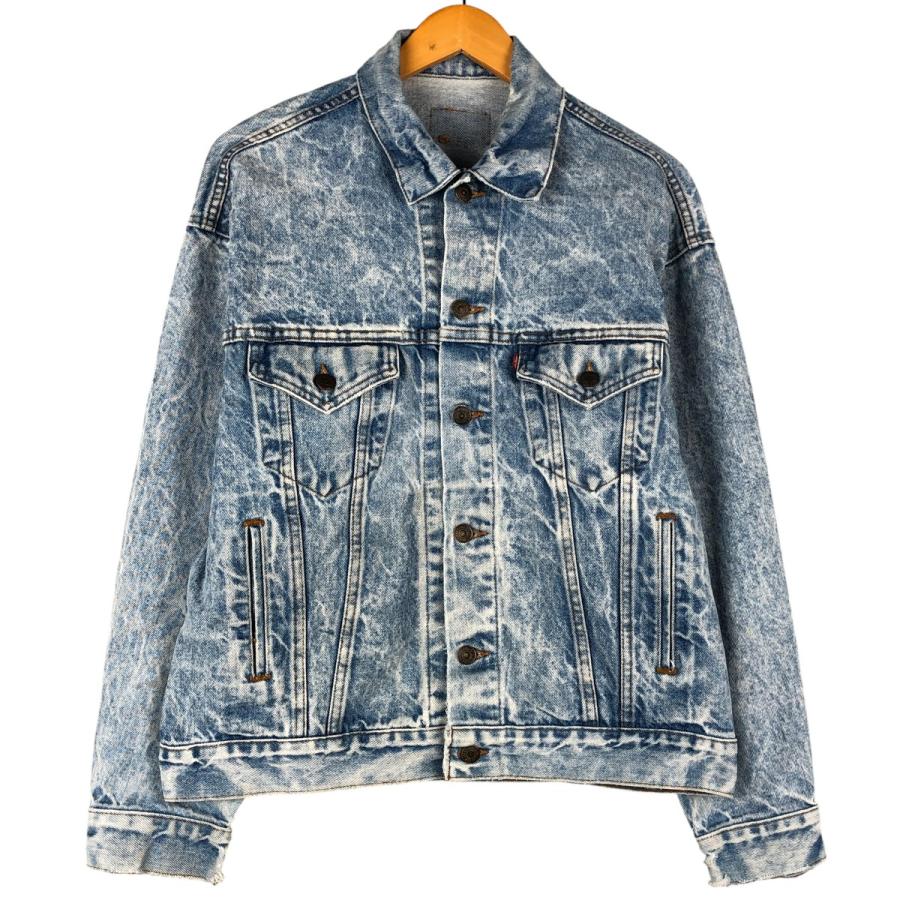 古着 90年代 リーバイス Levi's 70507-0219 ケミカルウォッシュ デニムジャケット Gジャン USA製 メンズM相当 ヴィンテージ/eaa603692 Levi's（リーバイス） 古着 90年代 Levi's 70507-0219 ケミカル
