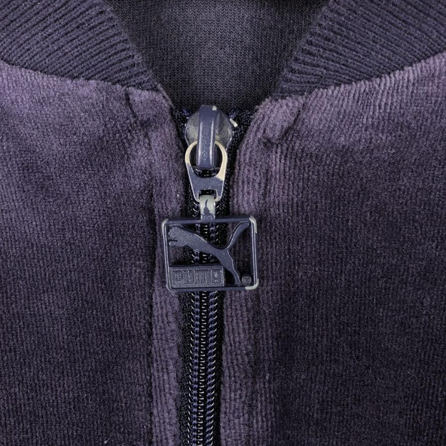 大きめ PUMA 起毛 ベロア調 半袖 トラックジャケット レトロ ジャージ PUMA（プーマ） 古着 90~00年代 ベロアジャージ トラックジャケット