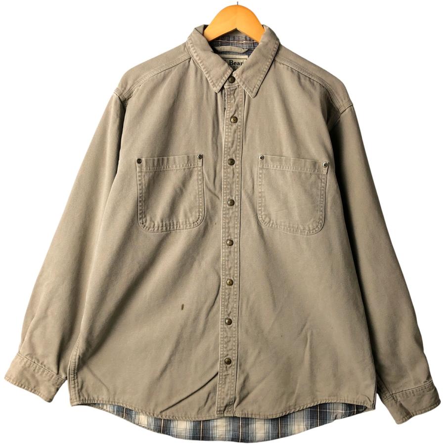 L.L.Bean（エルエルビーン） 古着 90~00年代 長袖 ダックワークシャツ 