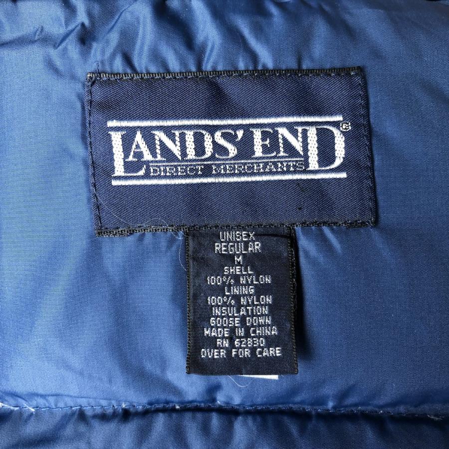 古着 80~90年代 ランズエンド LANDS' END グースダウンベスト メンズM
