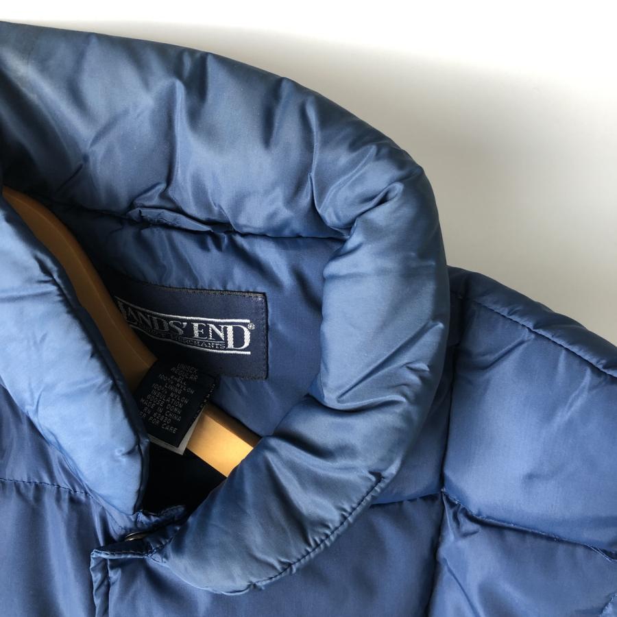 90s LANDS' END ランズエンド グースダウンベスト ブルー 90s LANDS
