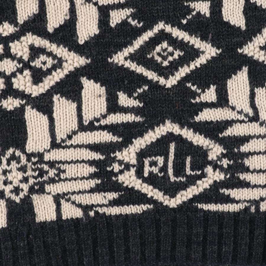 古着 ラルフローレン Ralph Lauren LAUREN ローレン 総柄 ハイネック