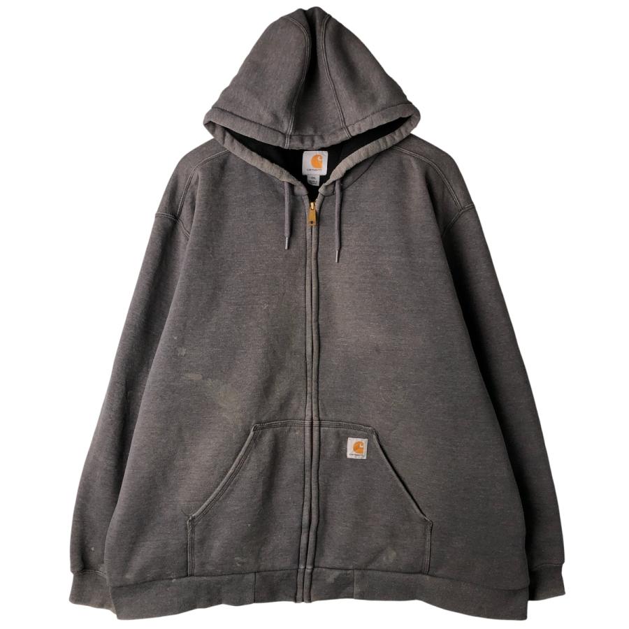古着 カーハート Carhartt スウェットフルジップパーカー メンズXL相当 Carhartt（カーハート） 古着 スウェットフルジップパーカー メンズXXL