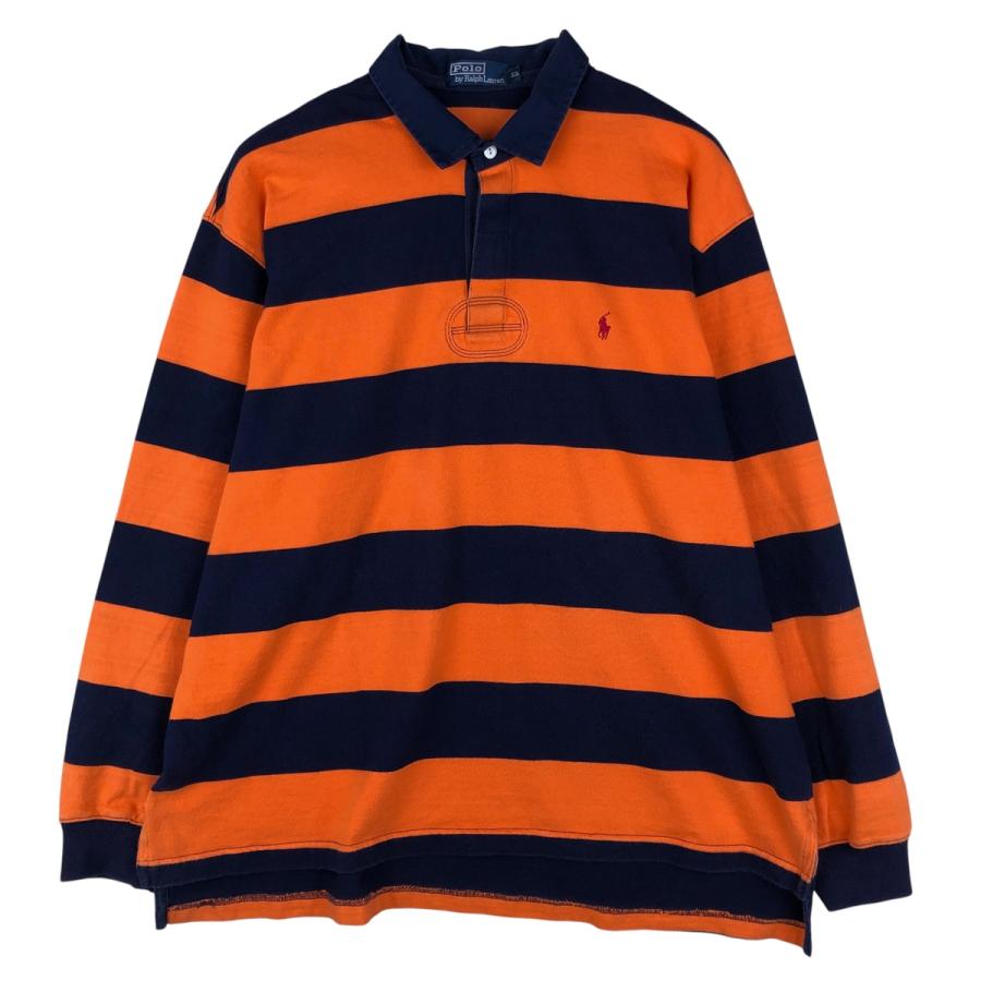 古着 ラルフローレン Ralph Lauren POLO by ボーダー柄 長袖 ラガー