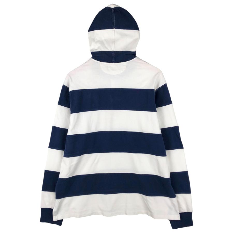 古着 ラルフローレン Ralph Lauren POLO by ボーダー柄 フード付き