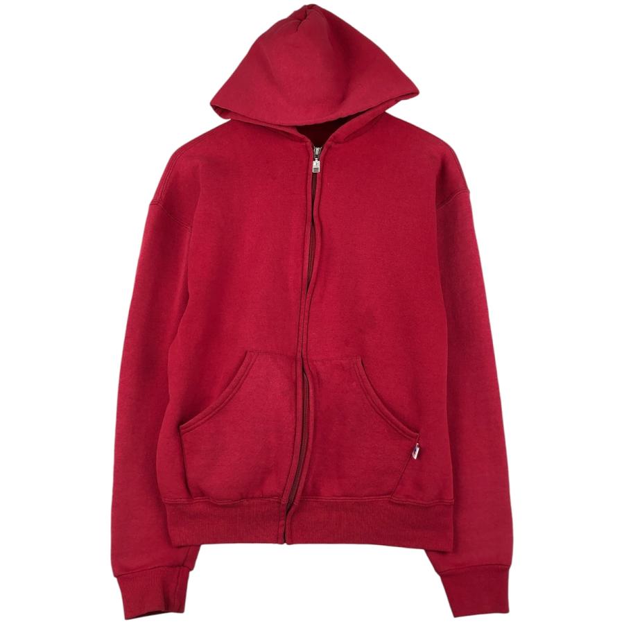 RUSSEL ATHLETIC ラッセル アスレチック ヴィンテージ ダブルフェイス スウェットパーカー レッド系 サイズXXL 正規品 / 53186 古着 90年代 ラッセル Russell ATHLETIC スウェットフルジップパーカー