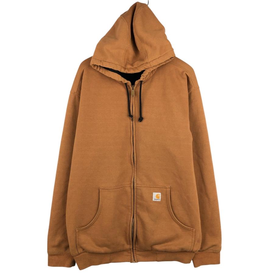 Carhartt（カーハート） 古着 スウェットフルジップパーカー メンズXL