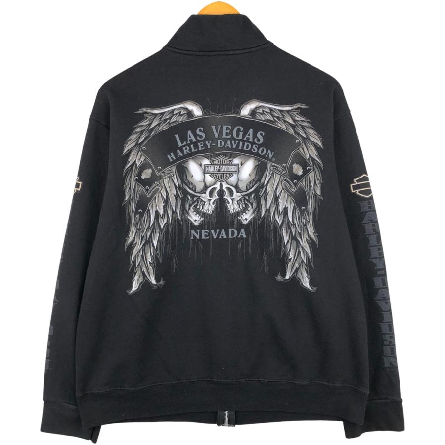 古着 ハーレーダビッドソン Harley-Davidson フルジップスウェット