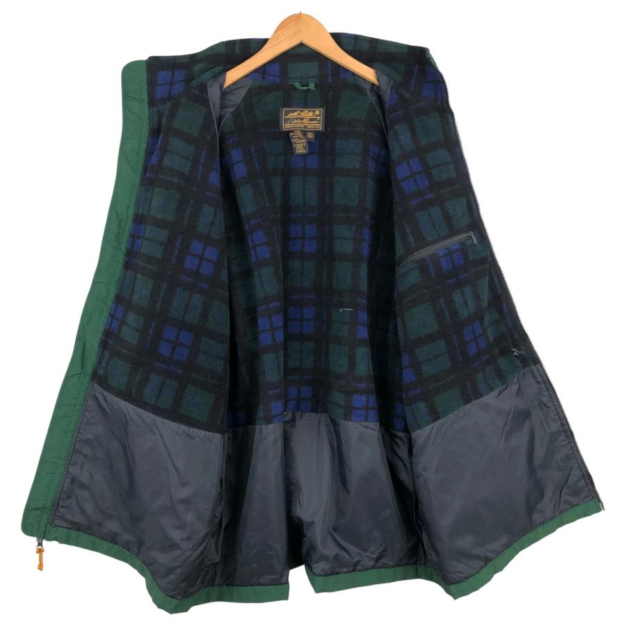 ジャケット・アウター 90s Eddie Bauer Plaid Hoodie Eddie Bauer(エディーバウアー) 90S Vintageジャケット レッド サイズ
