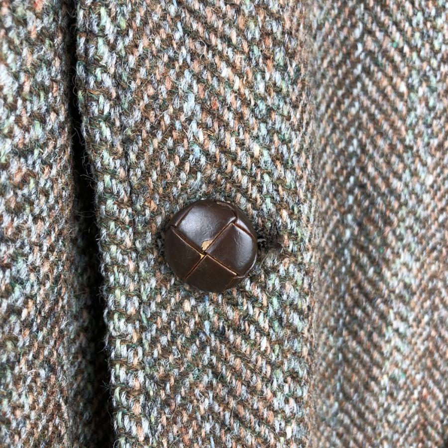 古着 ジョスエーバンク ハリスツイード ヘリンボーン ウールテーラード