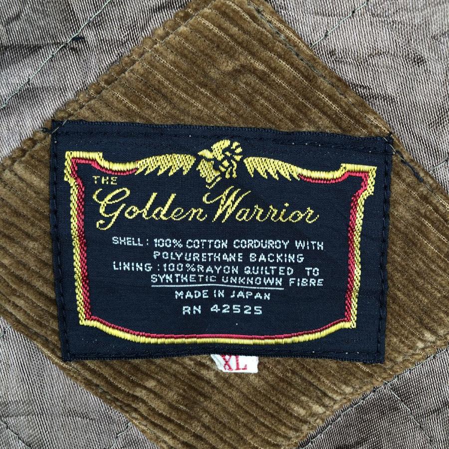 古着 THE Golden Warrior 中綿入り コーデュロイジャケット メンズXL