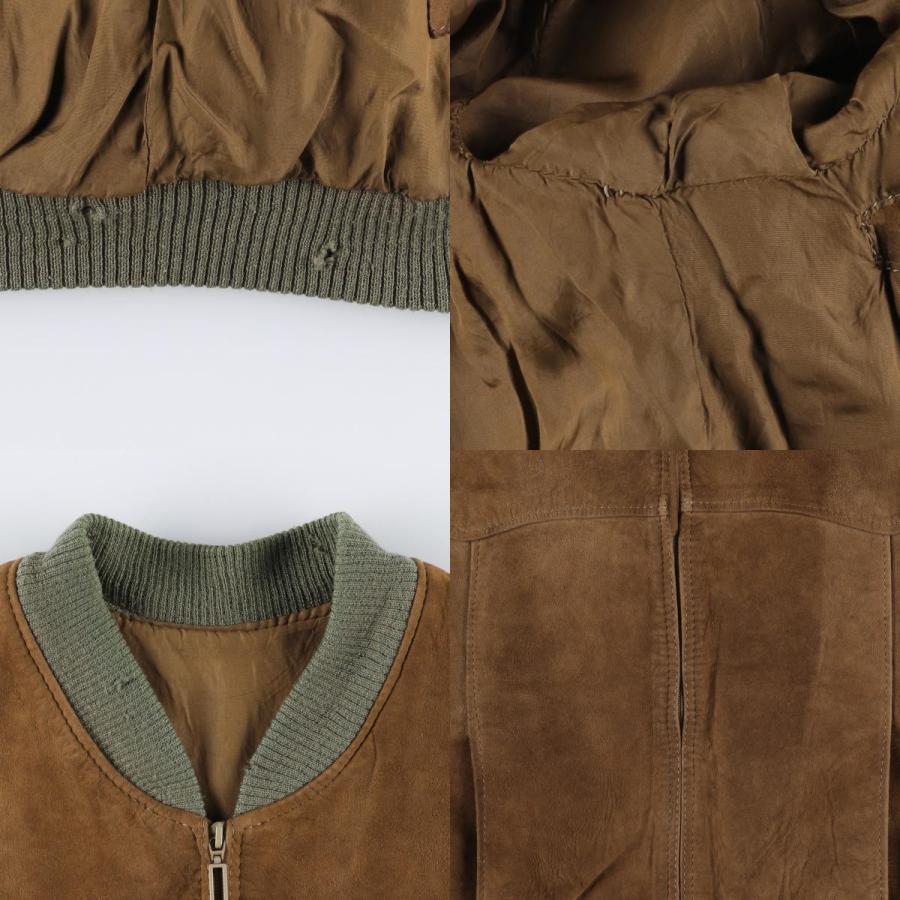 古着 スエードレザーブルゾン メンズL相当 ヴィンテージ /eaa604265