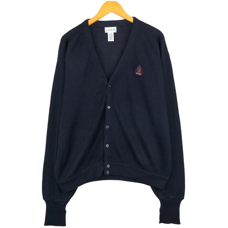 古着 IZOD アクリルニットカーディガン メンズXL相当 /eaa604295 
