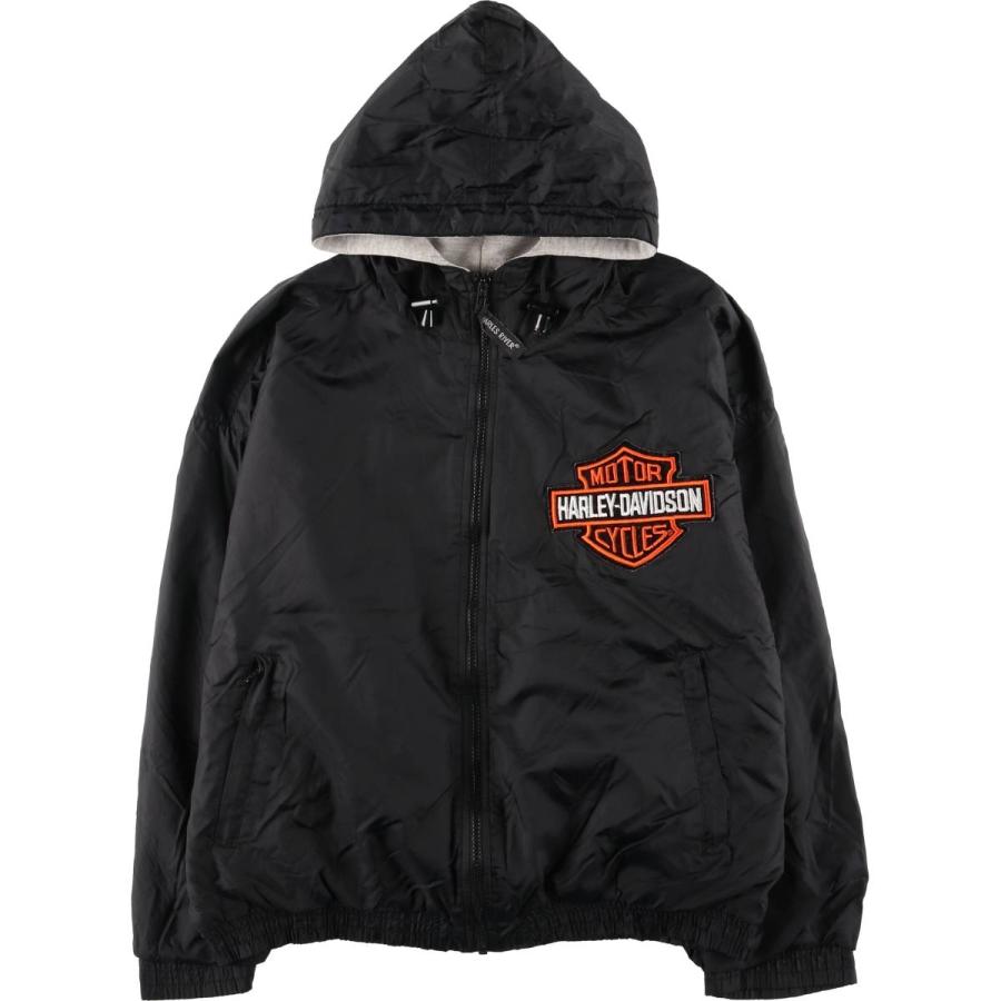 古着 CHARLES  Harley-Davidson ハーレーダビッドソン ナイロンパーカー メンズS相当/eaa604334 古着 CHARLES RIVER Harley-Davidson ハーレーダビッドソン ナイロン