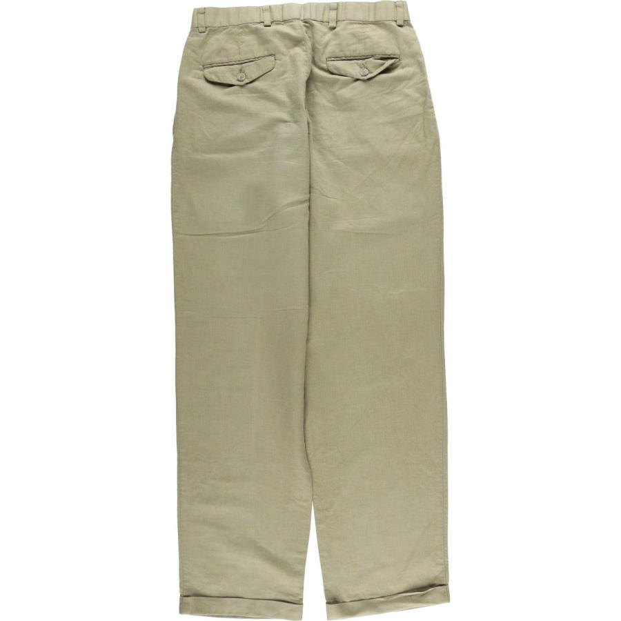 古着 ドッカーズ DOCKERS PREMIUM ツータック コットン×リネンパンツ スラックス メンズw30相当/eaa604352 古着 ドッカーズ DOCKERS PREMIUM ツータック コットン×リネンパンツ
