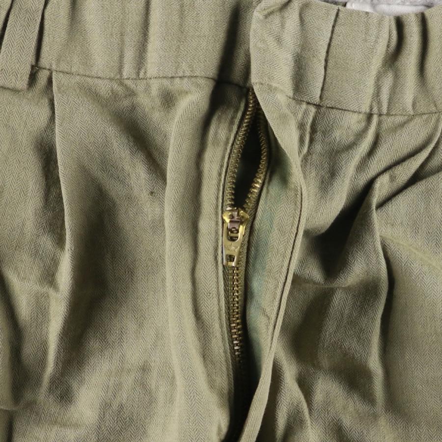 古着 ドッカーズ DOCKERS PREMIUM ツータック コットン×リネンパンツ