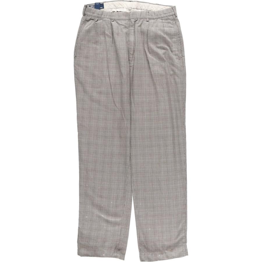 古着 ラルフローレン Ralph Lauren POLO by 千鳥格子柄 ツータック