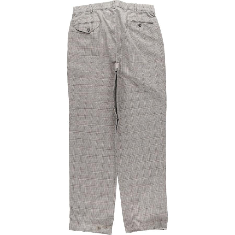 古着 ラルフローレン Ralph Lauren POLO by 千鳥格子柄 ツータック