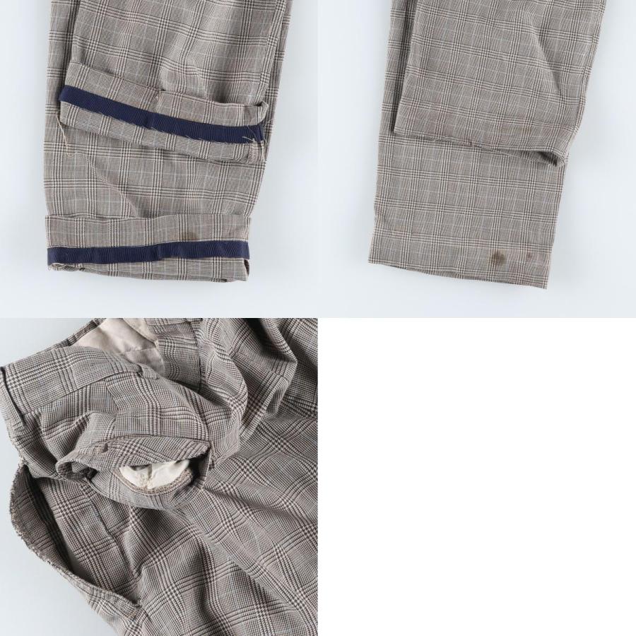 古着 ラルフローレン Ralph Lauren POLO by 千鳥格子柄 ツータック